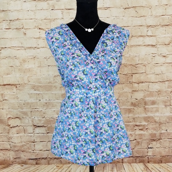 Boden Tops - BODEN Floral Wrap Sleeveless Blouse